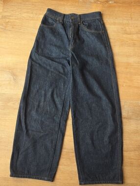 UNIQLO BAGGY Dark Wash JEANS SZ 23